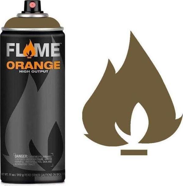 Flame Orange Sprey Boya 400 ml Khaki Grey 736 - Image 1