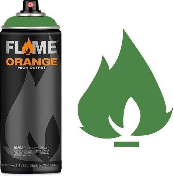 Flame Orange Sprey Boya 400 ml Leaf Green 632 - Image 1