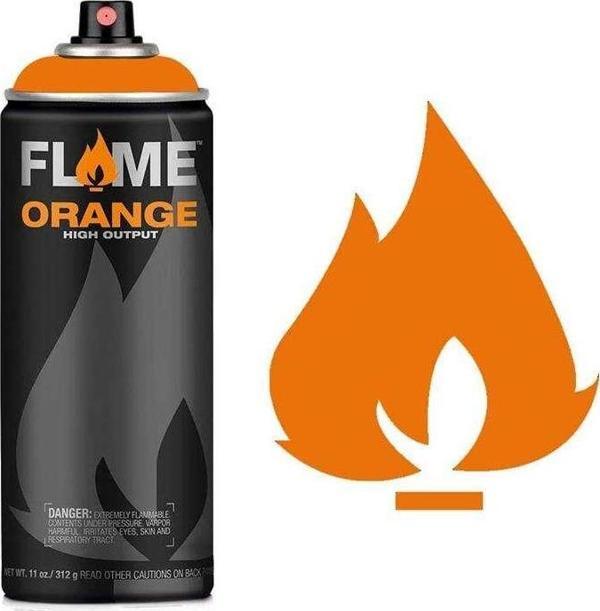 Flame Orange Sprey Boya 400 ml Light Orange 204 - Image 1