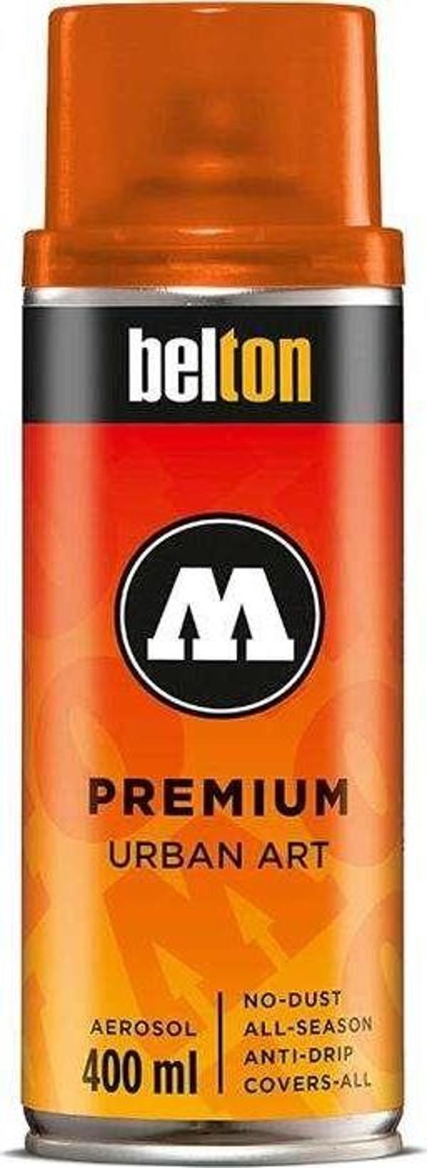 Molotow Belton Premium Sprey Boya 400 ml Transparent Dare Orange 238 - Image 1