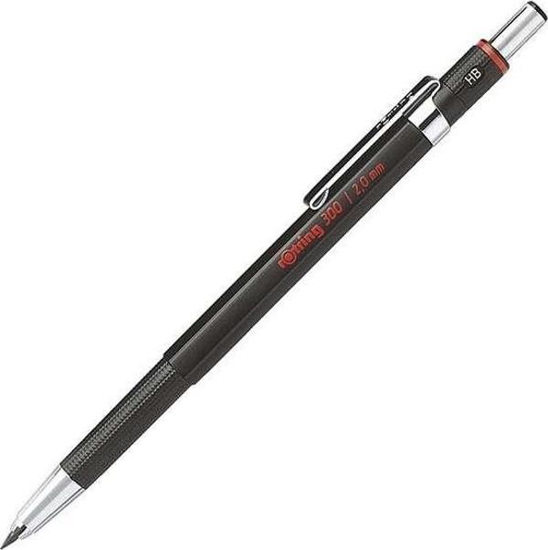 Rotring 300 Serisi Siyah Portmin Kalem 2 mm - Image 1