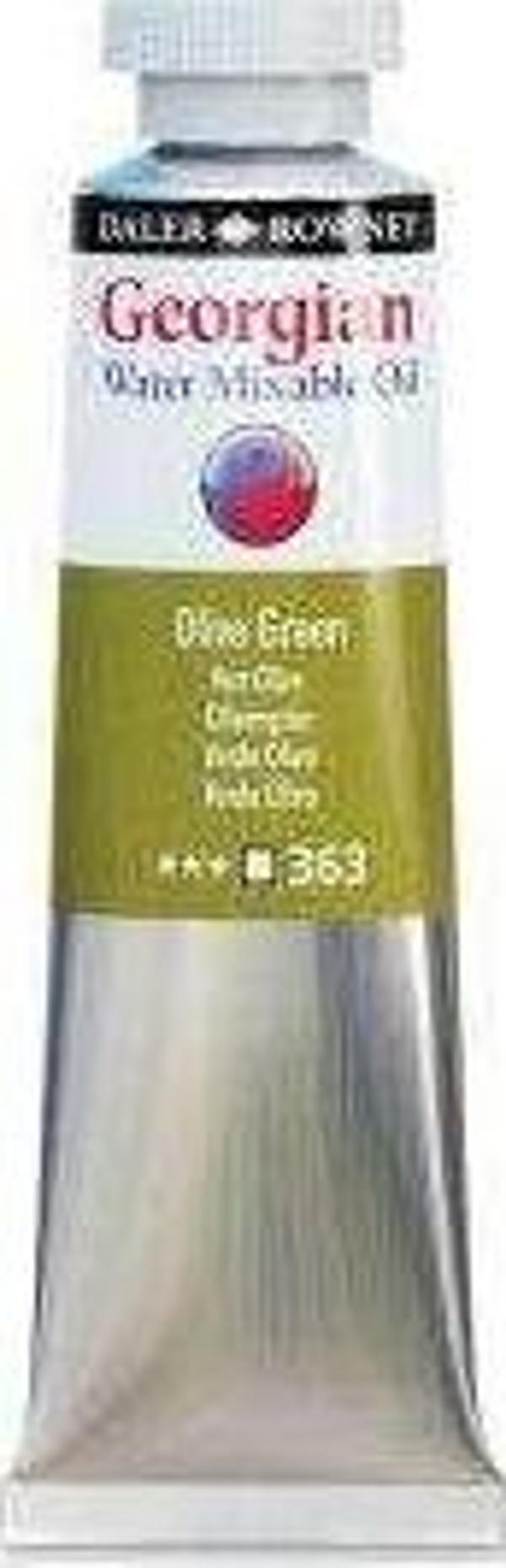Daler Rowney Georgian Su Bazlı Yağlı Boya 37 ml Olive Green 363 - Image 1