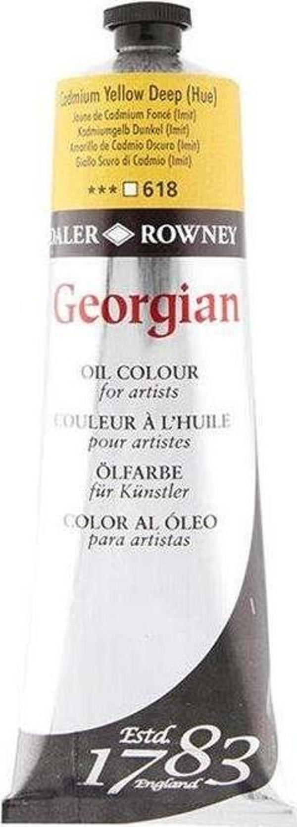 Daler Rowney Georgian Yağlı Boya 225 ml Cadmium Yellow Hue 616 - Image 1