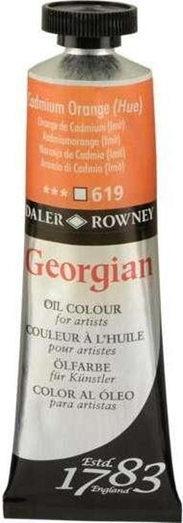 Daler Rowney Georgian Yağlı Boya 38 ml Cadmium Orange 619 - Image 1