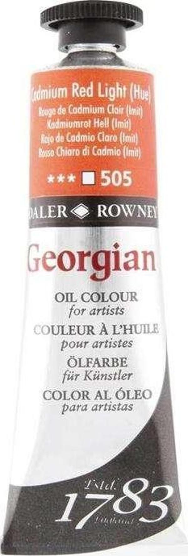 Daler Rowney Georgian Yağlı Boya 38 ml Cadmium Red Hue 502 - Image 1