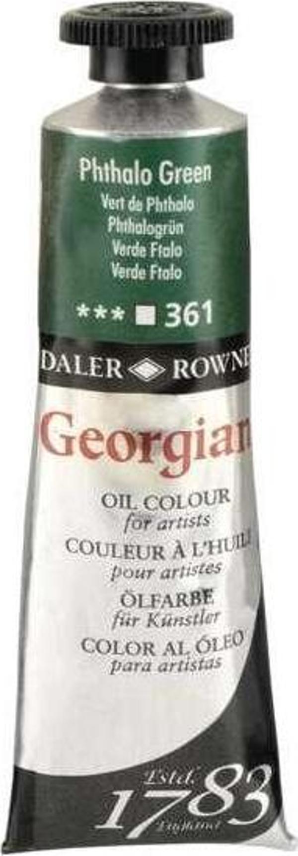 Daler Rowney Georgian Yağlı Boya 38 ml Phthalo Green 361 - Image 1