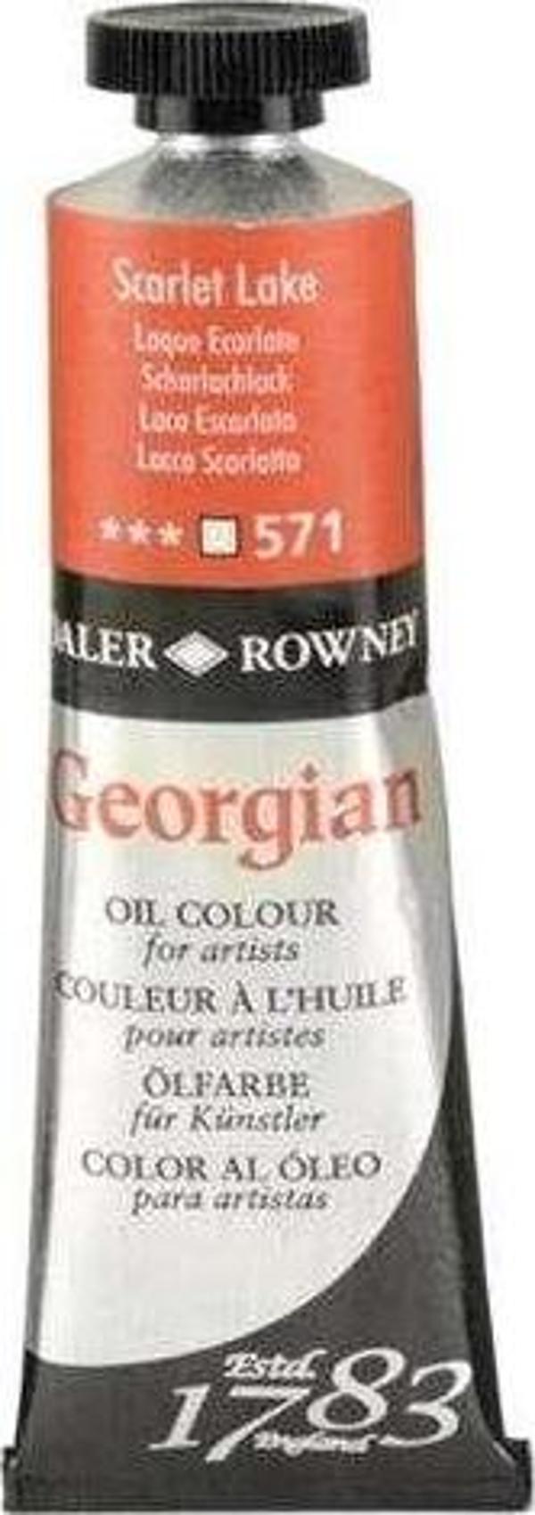 Daler Rowney Georgian Yağlı Boya 38 ml Scarlet Lake 571 - Image 1