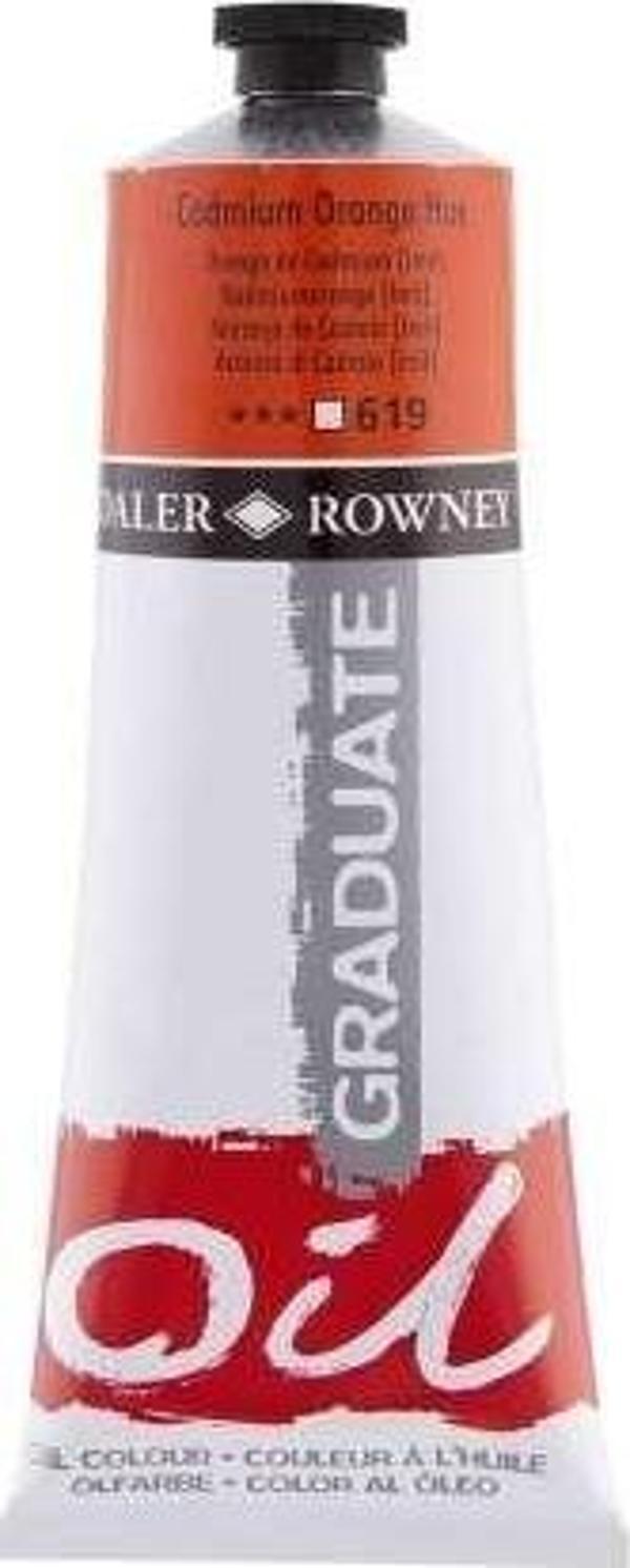 Daler Rowney Graduate Yağlı Boya 200 ml Cadmium Orange Hue 619 - Image 1