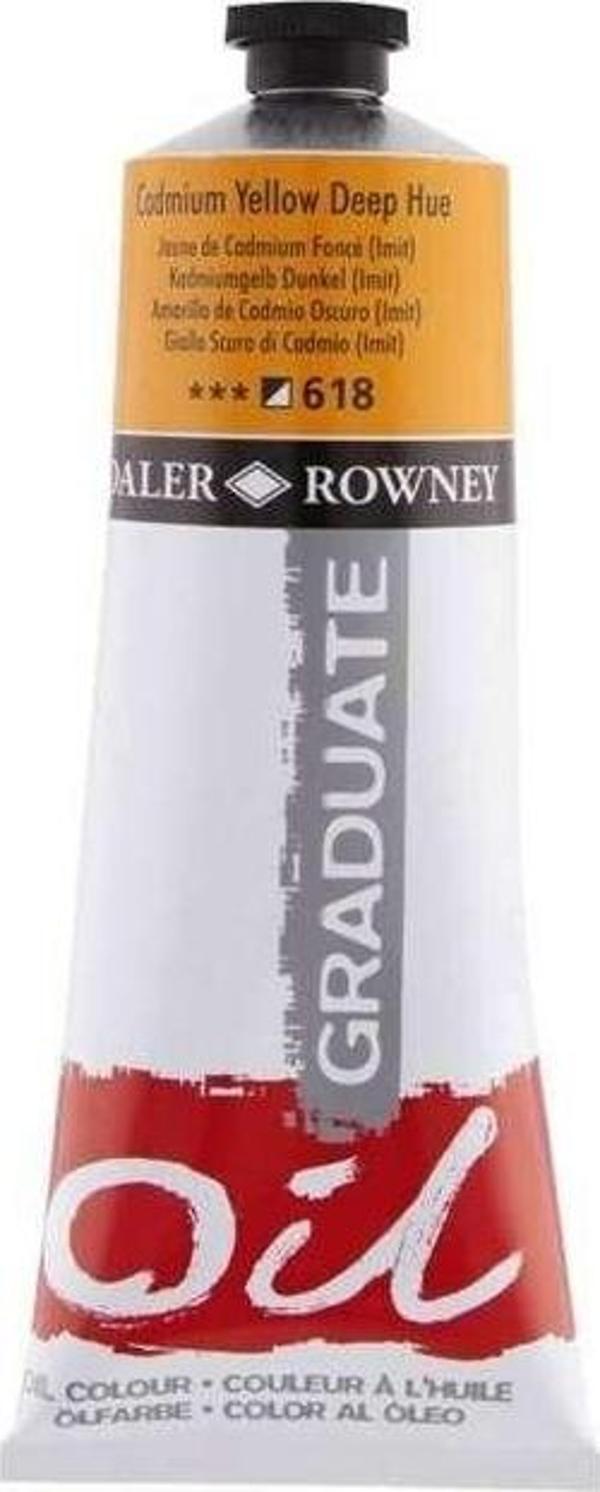 Daler Rowney Graduate Yağlı Boya 200 ml Cadmium Yellow Deep Hue 618 - Image 1