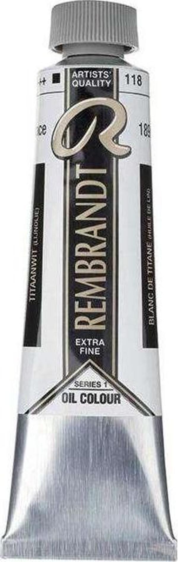 Rembrandt Yağlı Boya 40 ml Seri 1 Titanium White (Linseed Oil) 118 - Image 1