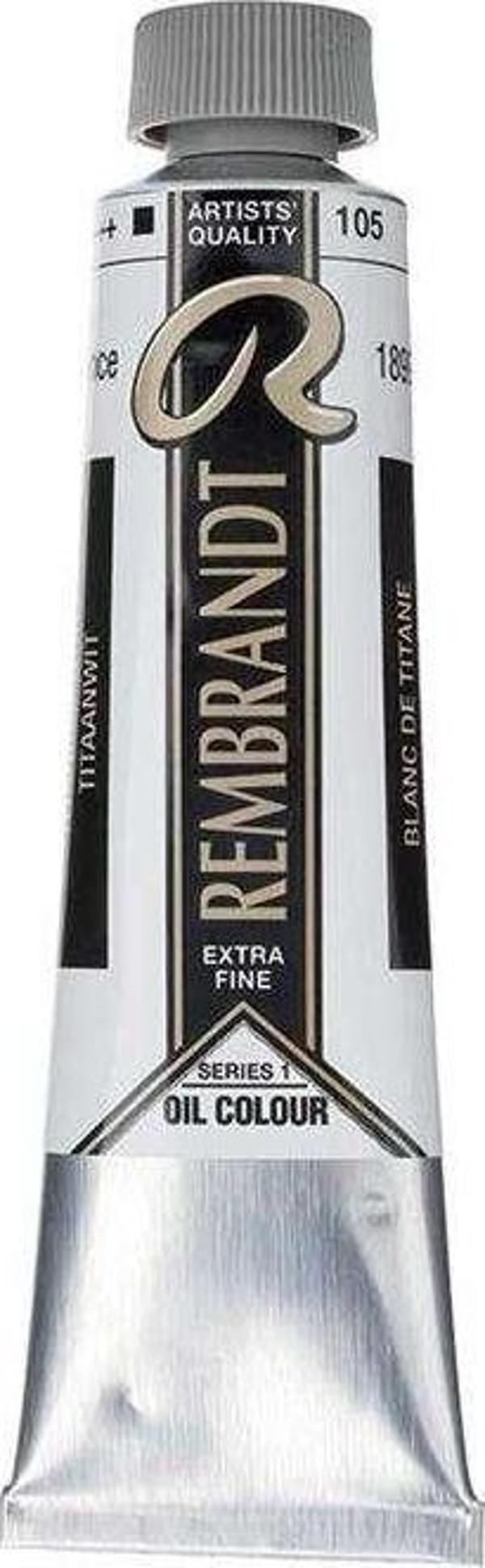 Rembrandt Yağlı Boya 40 ml Seri 1 Titanium White (Safflower Oil) 105 - Image 1