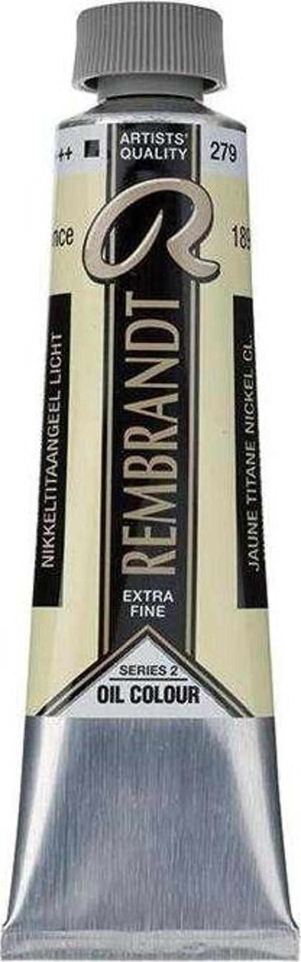 Rembrandt Yağlı Boya 40 ml Seri 2 Nickel Titanium Yellow Light 279 - Image 1