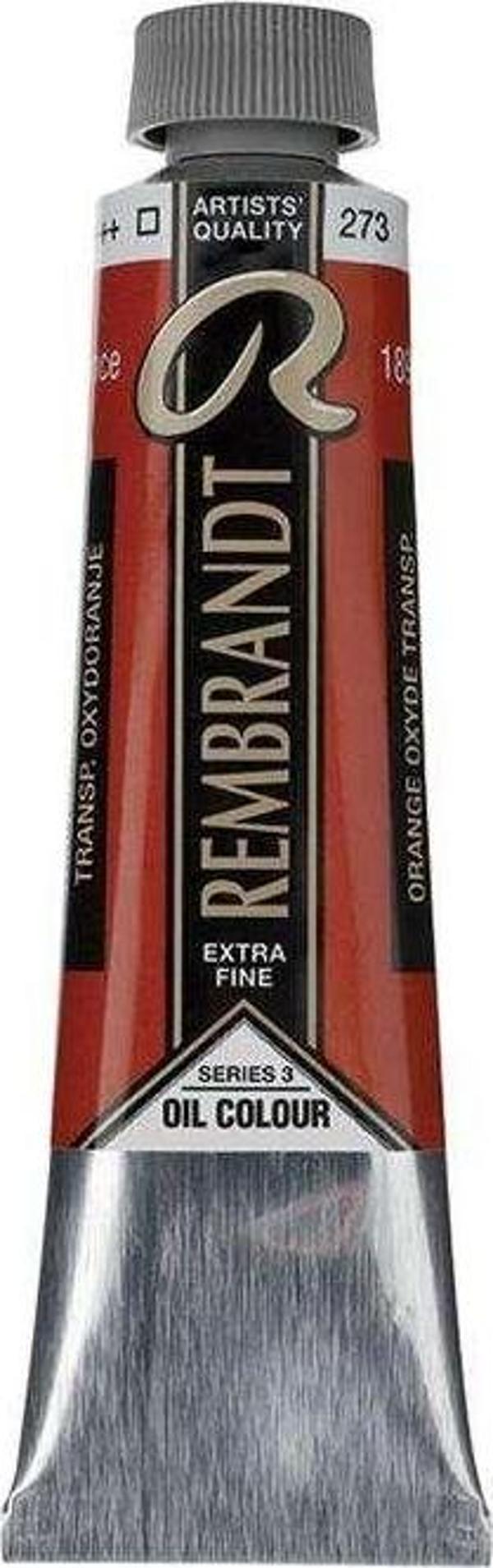 Rembrandt Yağlı Boya 40 ml Seri 3 Transparent Oxide Orange 273 - Image 1