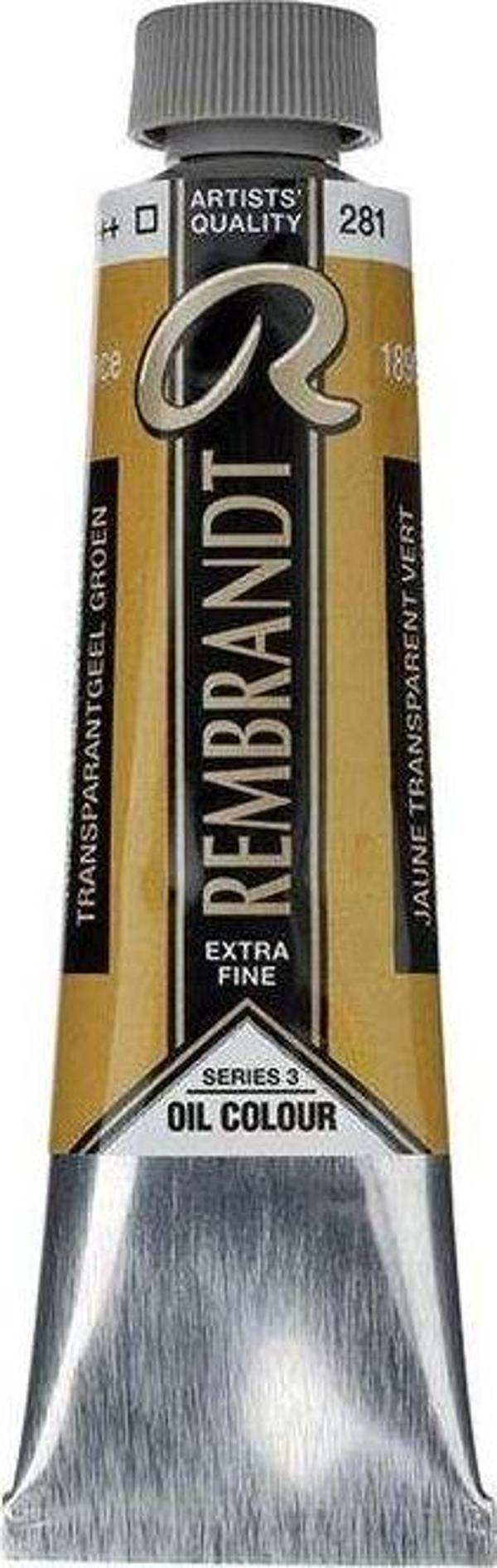 Rembrandt Yağlı Boya 40 ml Seri 3 Transparent Yellow Green 281 - Image 1