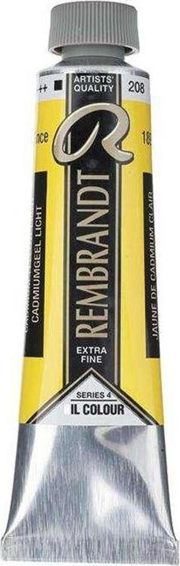 Rembrandt Yağlı Boya 40 ml Seri 4 Cadmium Yellow Light 208 - Image 1
