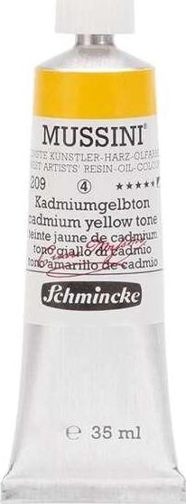 Schmincke Mussini Artists Profesyonel Yağlı Boya 35 ml Seri 4 Brillant Yellow 10209 - Image 1