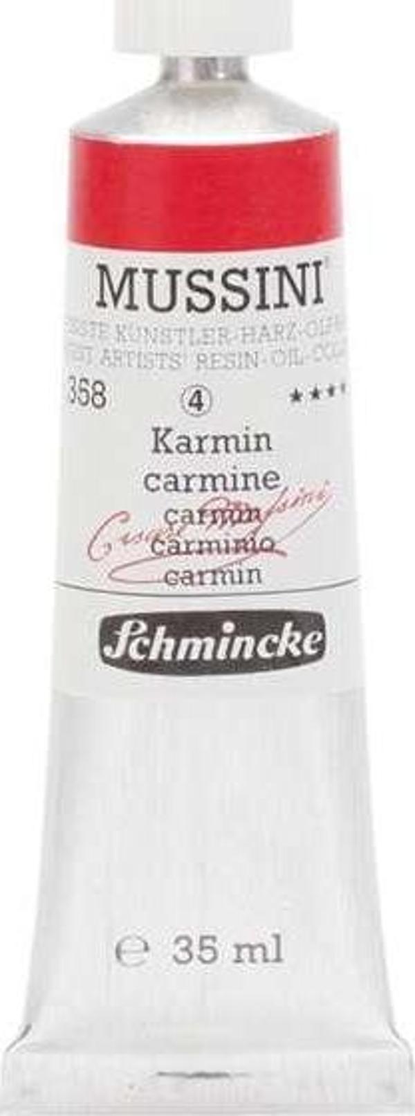 Schmincke Mussini Artists Profesyonel Yağlı Boya 35 ml Seri 4 Carmine 10358 - Image 1