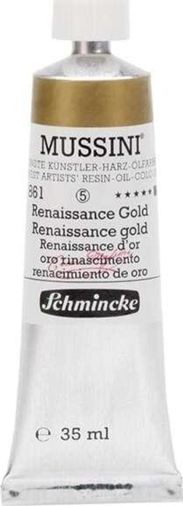Schmincke Mussini Artists Profesyonel Yağlı Boya 35 ml Seri 4 Renaissance Gold 10861 - Image 1