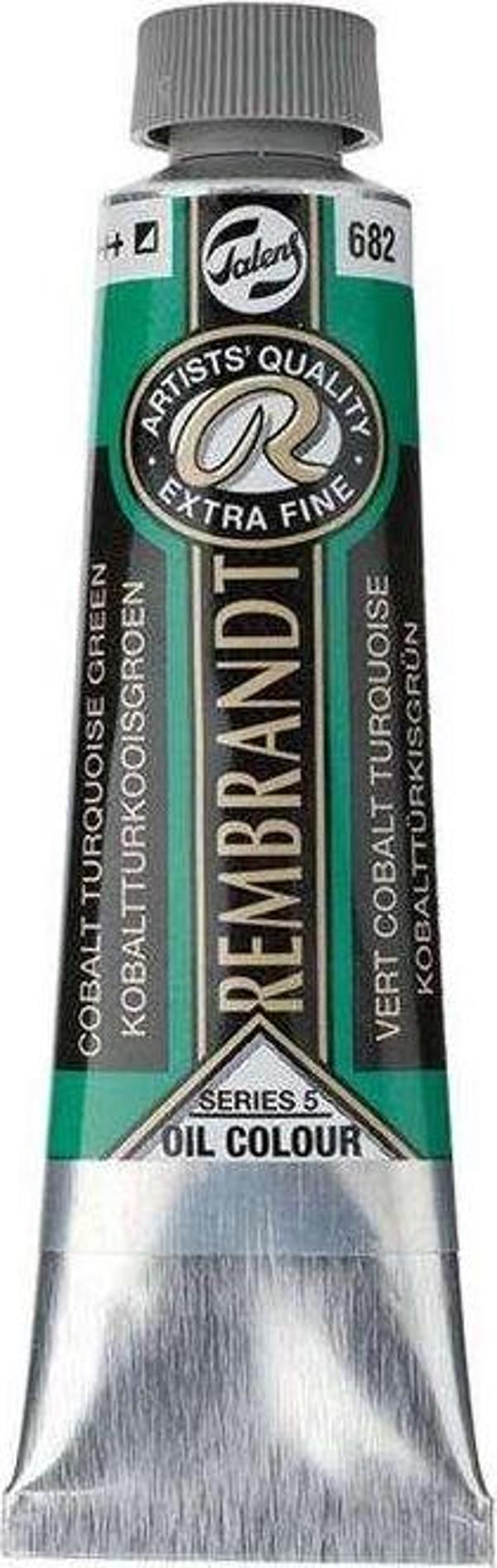 Rembrandt Yağlı Boya 40 ml Seri 5 Cobalt Turquoise Green 682 - Image 1