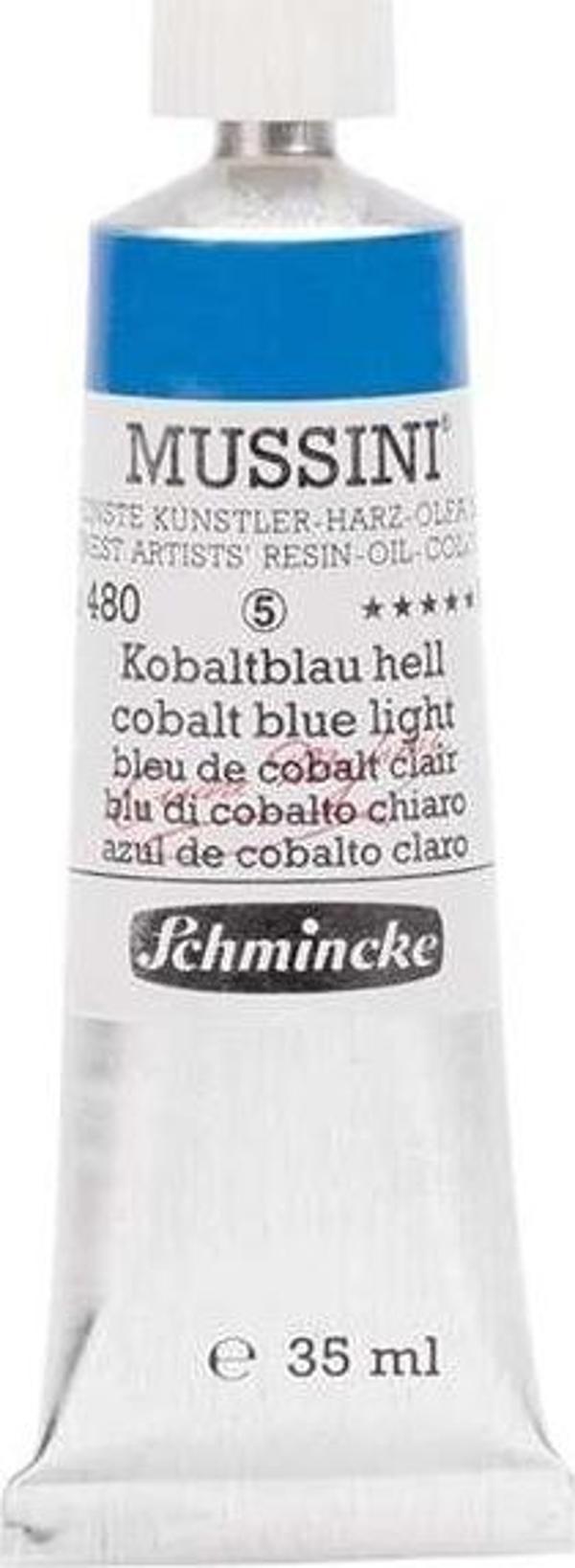 Schmincke Mussini Artists Profesyonel Yağlı Boya 35 ml Seri 5 Cobalt Blue Light 10480 - Image 1