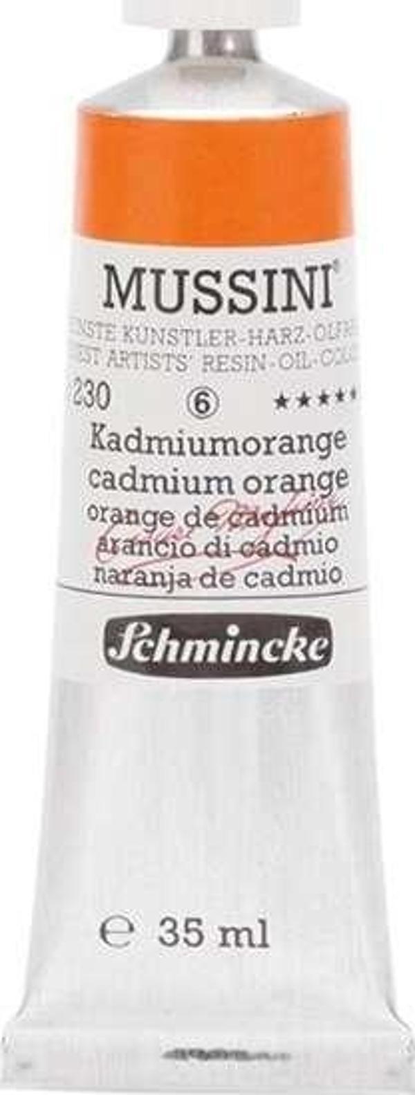 Schmincke Mussini Artists Profesyonel Yağlı Boya 35 ml Seri 6 Cadmium Orange 10230 - Image 1