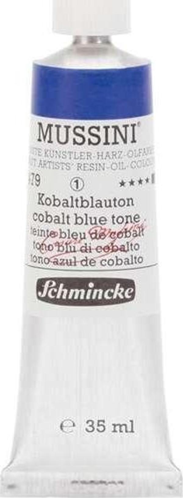 Schmincke Mussini Profesyonel Yağlı Boya 35 ml Seri 1 Cobalt Blue 479 - Image 1