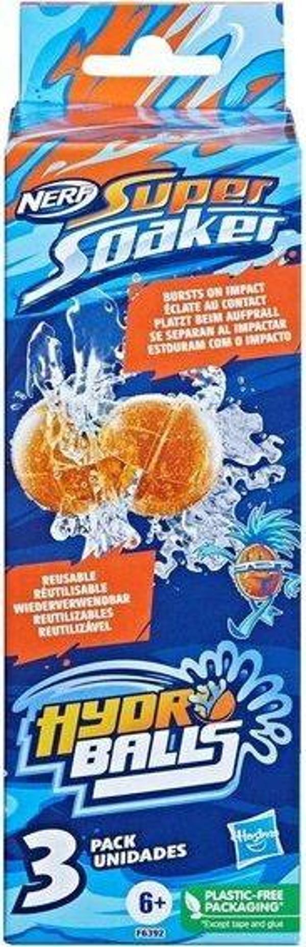 Nerf Super Soaker Su Topları 3'lü Paket F6392 - Image 1