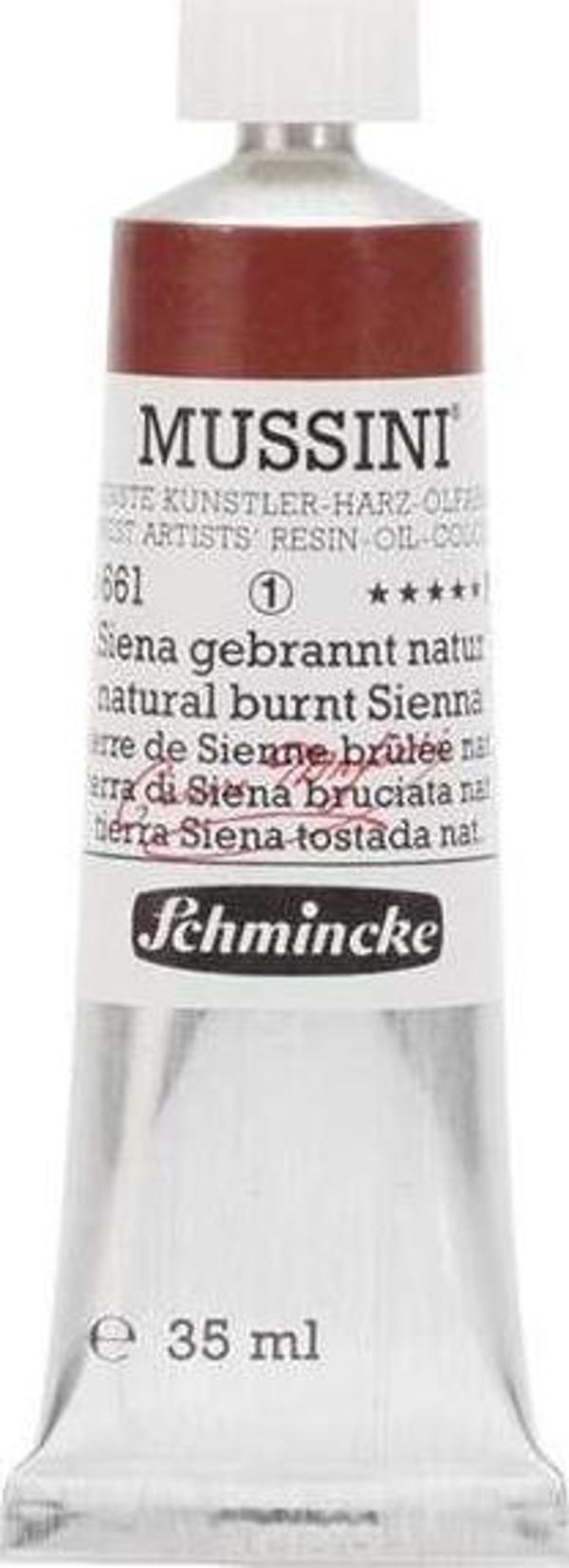 Schmincke Mussini Profesyonel Yağlı Boya 35 ml Seri 1 Natural Burnt Sienna 661 - Image 1