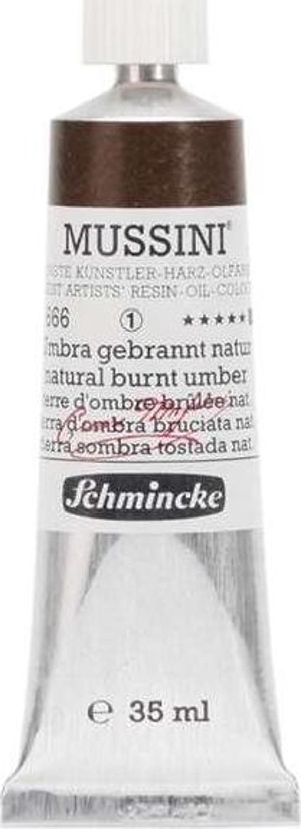 Schmincke Mussini Profesyonel Yağlı Boya 35 ml Seri 1 Natural Burnt Umber 666 - Image 1