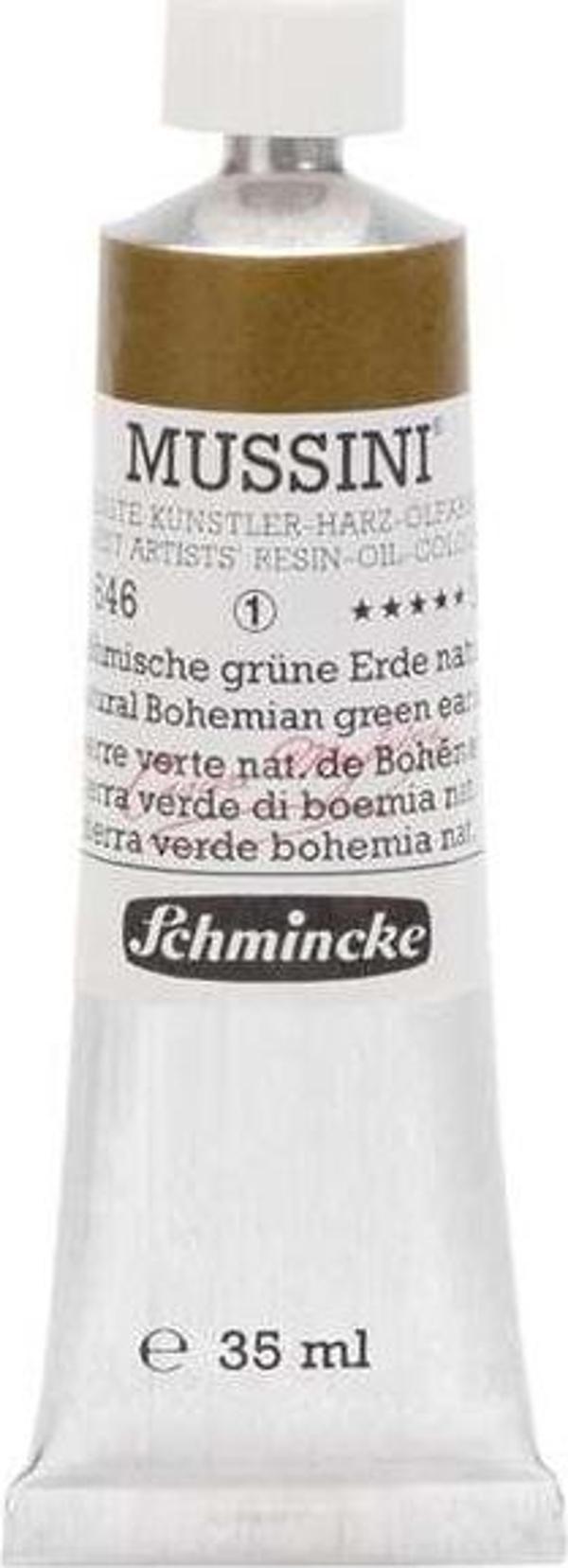 Schmincke Mussini Profesyonel Yağlı Boya 35 ml Seri 1 Naturel Bohemian Green Earth 646 - Image 1