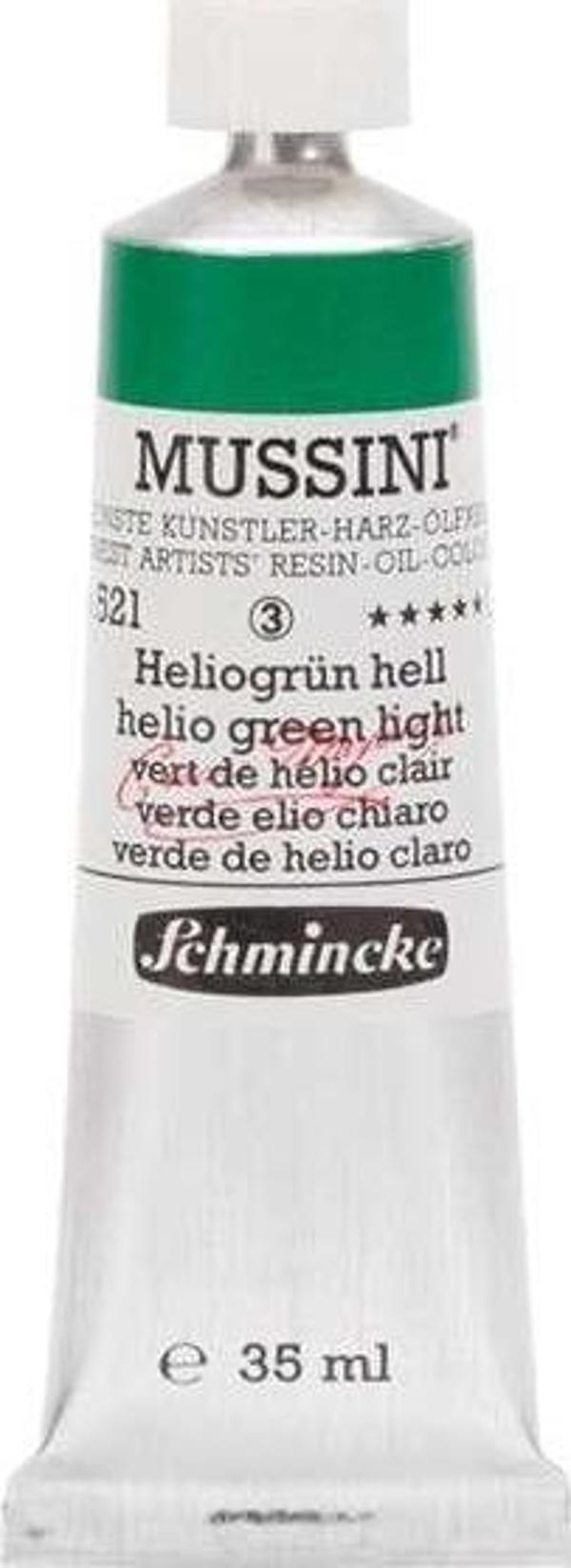 Schmincke Mussini Profesyonel Yağlı Boya 35 ml Seri 3 Helio Green Light 521 - Image 1