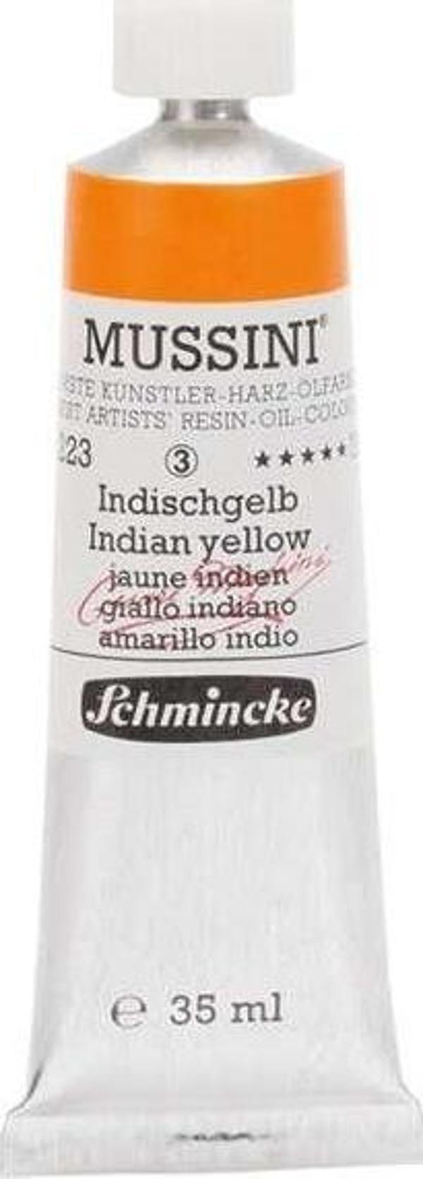 Schmincke Mussini Profesyonel Yağlı Boya 35 ml Seri 3 Indian Yellow 223 - Image 1