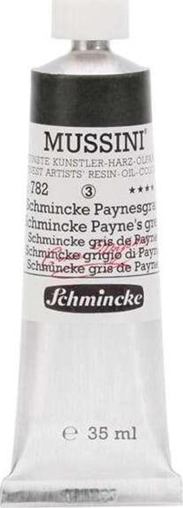 Schmincke Mussini Profesyonel Yağlı Boya 35 ml Seri 3 Schmincke Paynes Grey 782 - Image 1