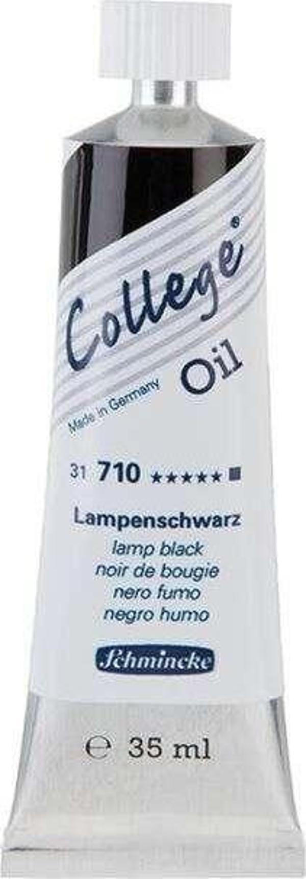 Schmincke College Oil Yağlı Boya 35 ml Lamp Black - Image 1