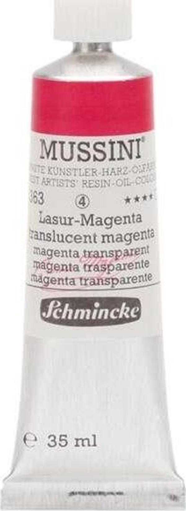 Schmincke Mussini Profesyonel Yağlı Boya 35 ml Seri 4 Translucent Magenta 363 - Image 1