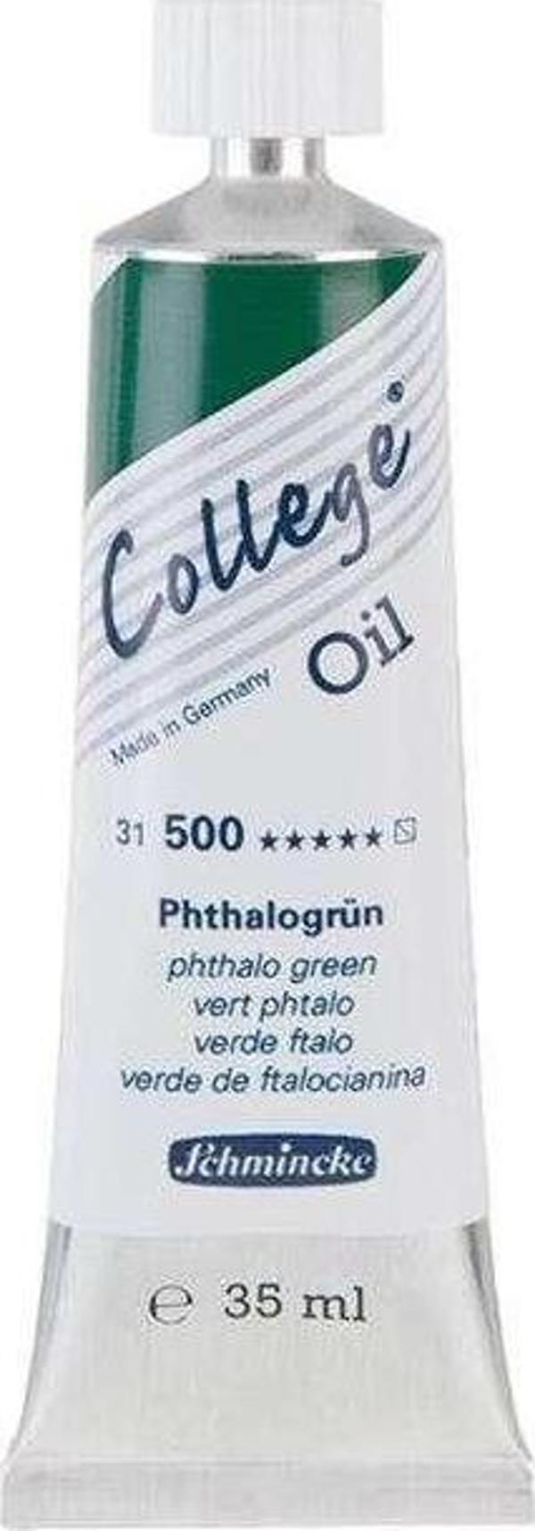 Schmincke College Oil Yağlı Boya 35 ml Phthalo Green - Image 1