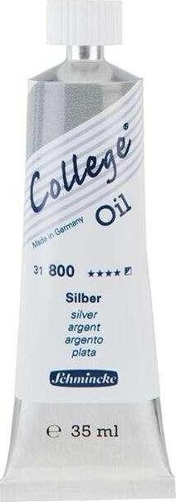 Schmincke College Oil Yağlı Boya 35 ml Silver - Image 1