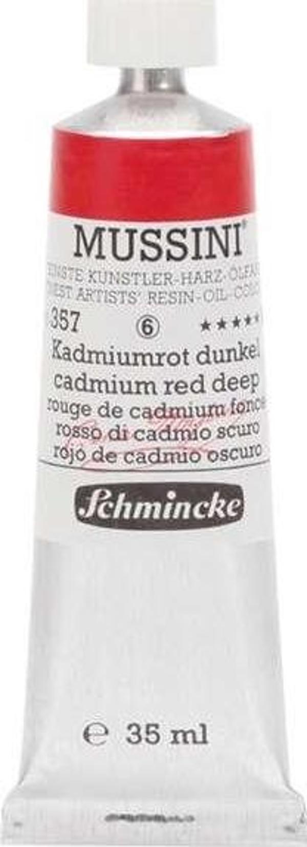 Schmincke Mussini Profesyonel Yağlı Boya 35 ml Seri 6 Cadmium Red Deep 357 - Image 1
