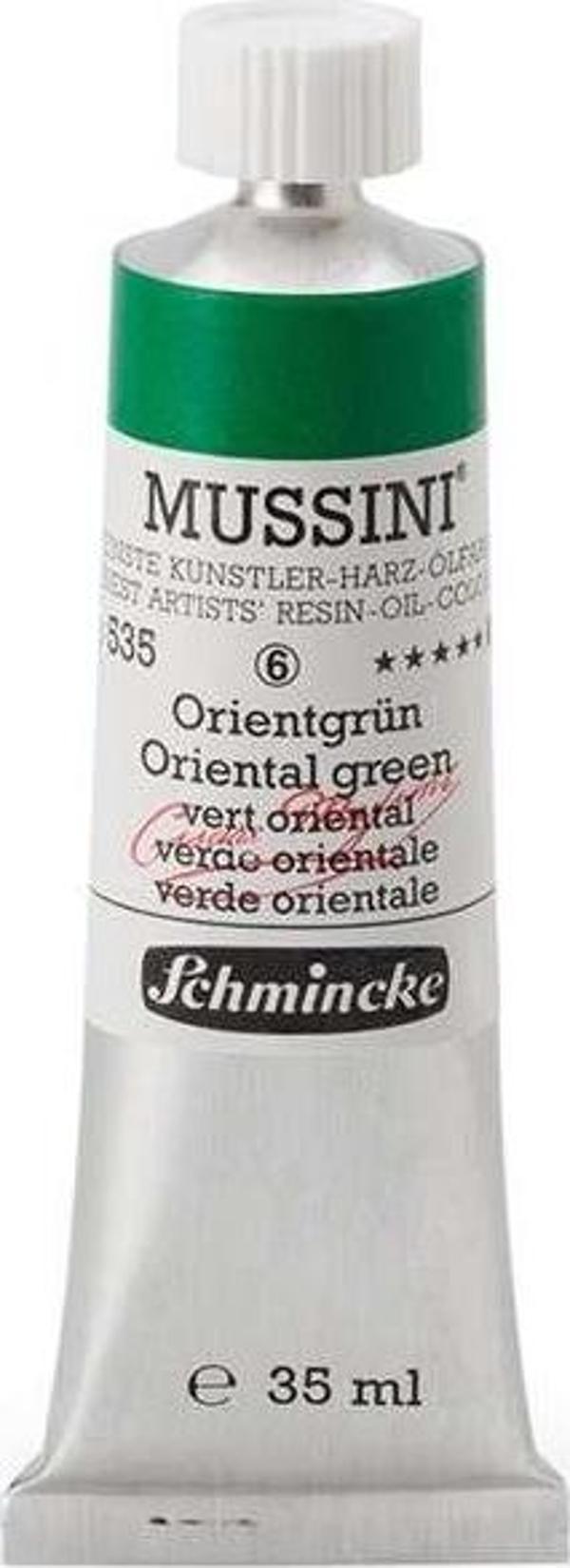 Schmincke Mussini Profesyonel Yağlı Boya 35 ml Seri 6 Oriental Green 535 - Image 1