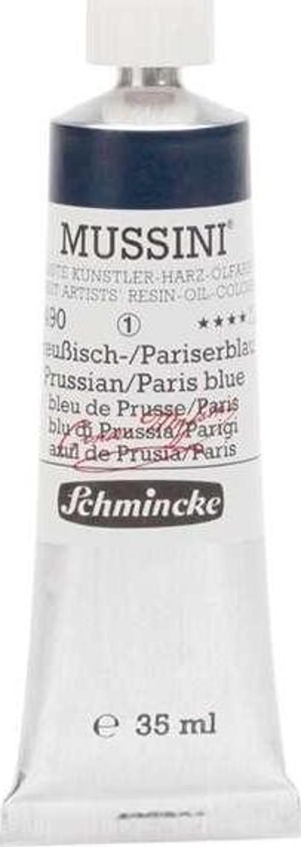 Schmincke Mussini Artists Profesyonel Yağlı Boya 35 ml Seri 1 Prussian Blue 10490 - Image 1