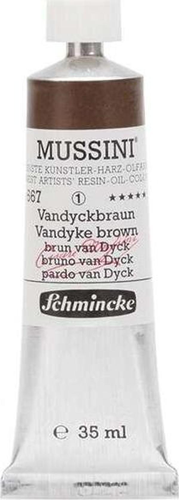 Schmincke Mussini Artists Profesyonel Yağlı Boya 35 ml Seri 1 Vandyke Brown 10667 - Image 1