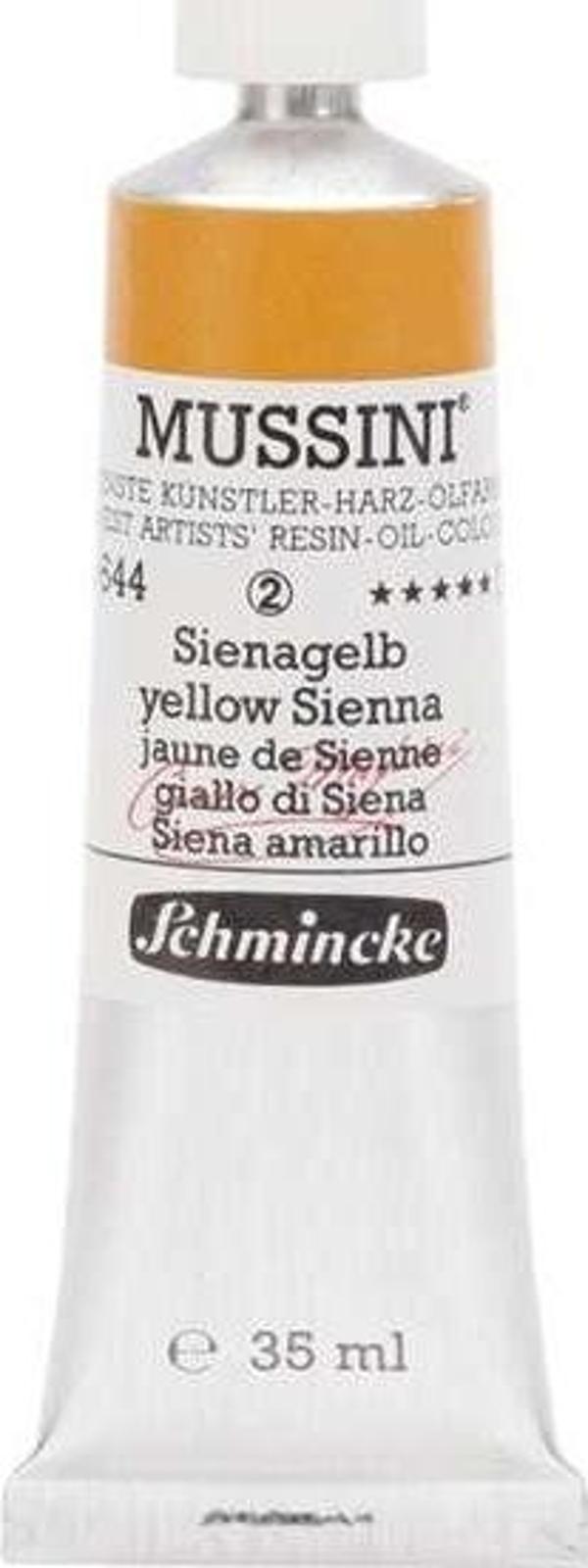 Schmincke Mussini Artists Profesyonel Yağlı Boya 35 ml Seri 2 Yellow Sienna 10644 - Image 1
