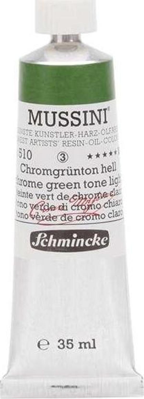 Schmincke Mussini Artists Profesyonel Yağlı Boya 35 ml Seri 3 Chrome Green Light 10510 - Image 1