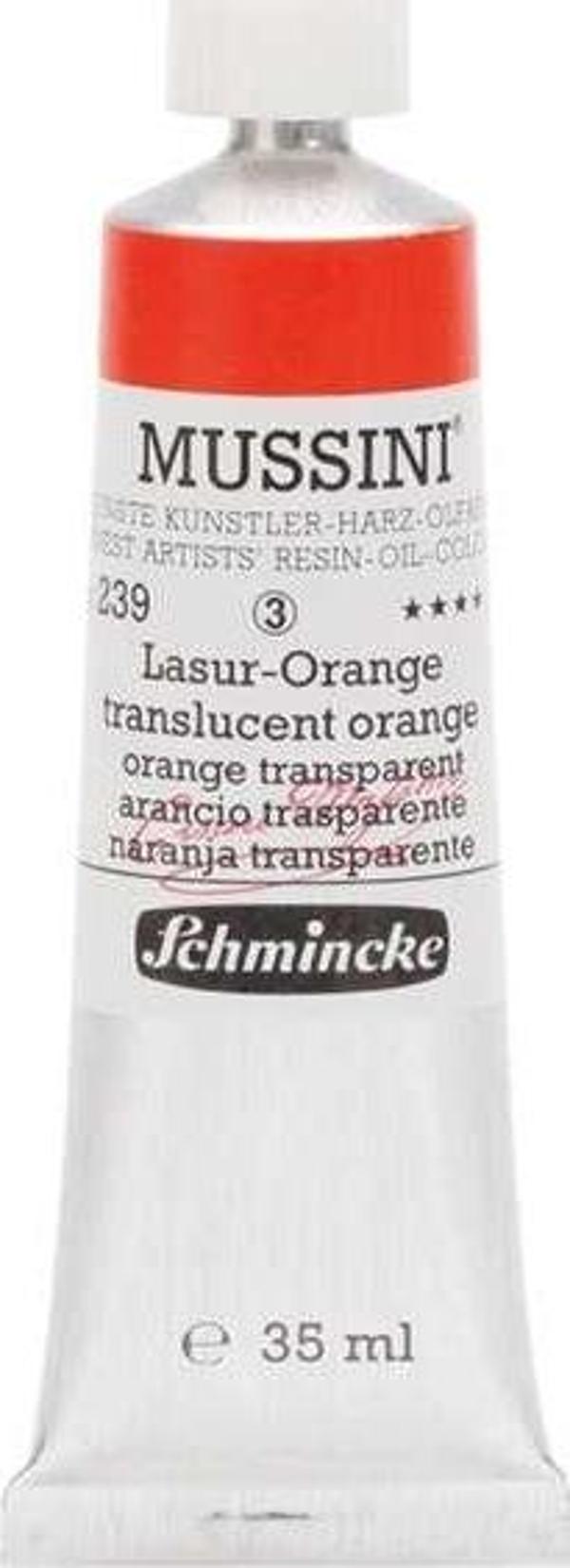 Schmincke Mussini Artists Profesyonel Yağlı Boya 35 ml Seri 3 Transparent Orange 10239 - Image 1