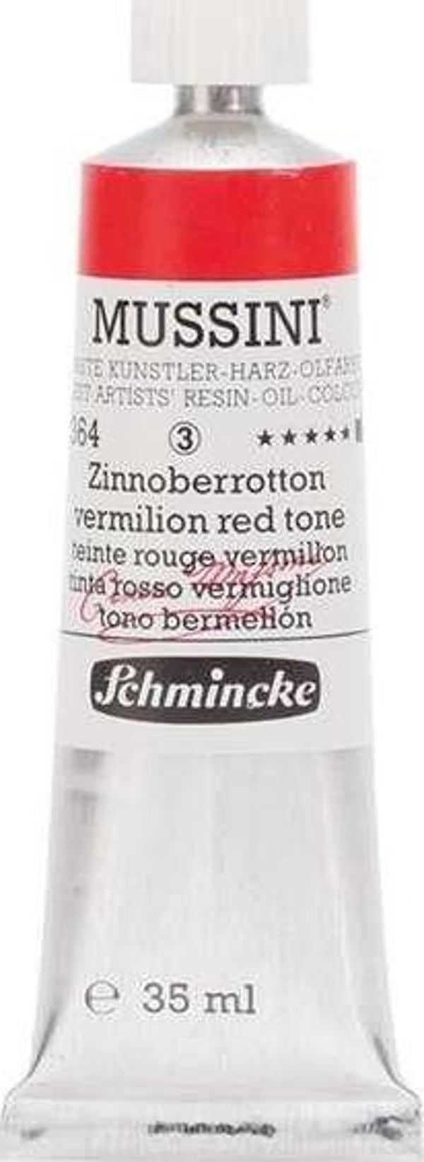 Schmincke Mussini Artists Profesyonel Yağlı Boya 35 ml Seri 3 Vermillion Red 10364 - Image 1