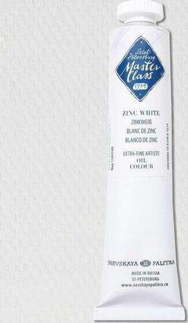 St. Petersburg Master Class Extra-Fine Artists’ Yağlı Boya 46 ml Seri 1 Zinc White 100 - Image 1