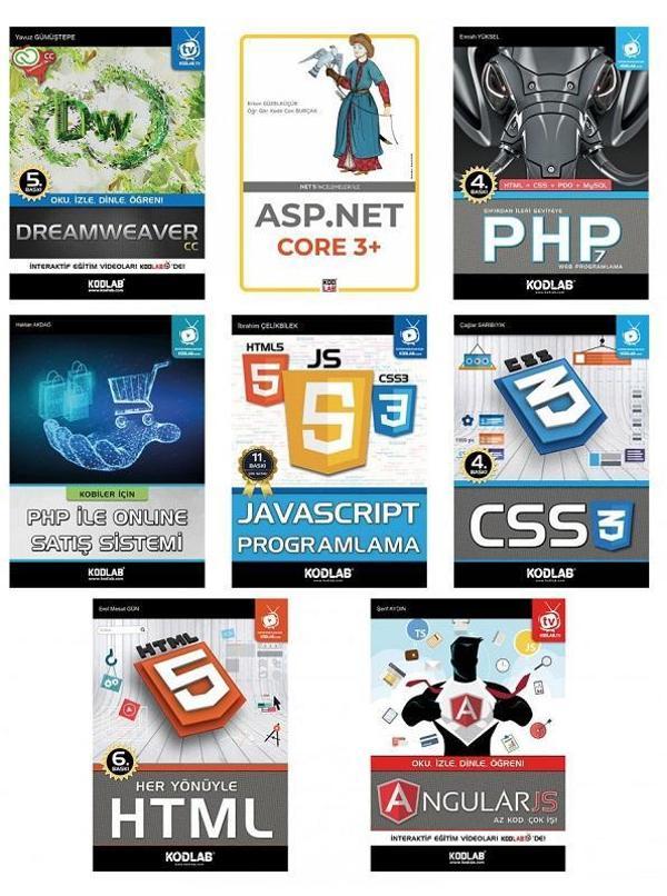 Web Tasarım Seti 2-8 Kitap Takım - Kodlab - Image 1