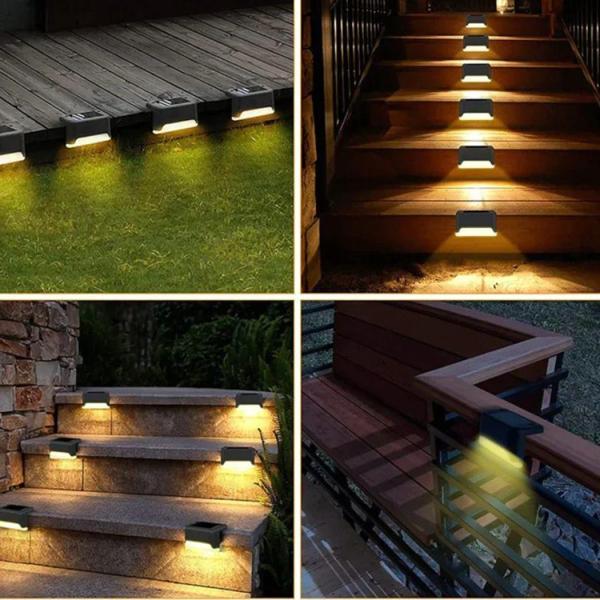 4 lü Solar Köşebent Lamba Gün Işığı - Image 1
