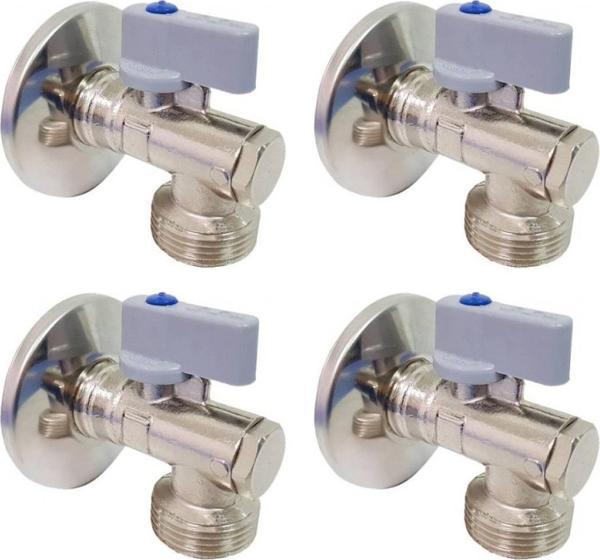  4 Adet ECA Filtreli Çamaşır / Bulaşık Makinası Musluğu 1/2 602111059 - Image 1