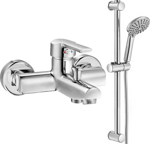 Eca Delta Banyo Bataryası + Eca Logica Sürgülü Duş Seti Üst Takımı - Image 1
